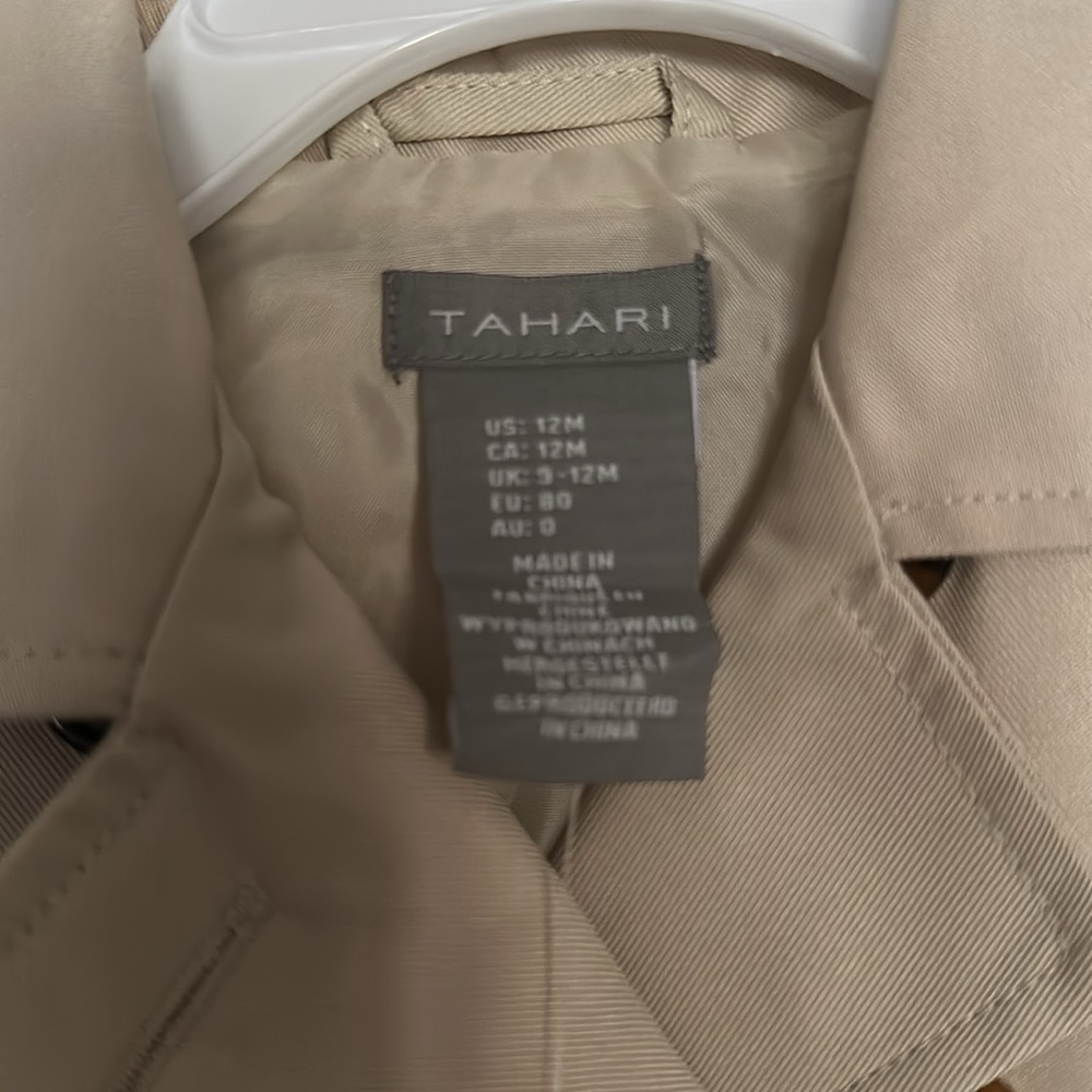Tahari baby trench coat 12 mo NWT - Picture 2 of 4